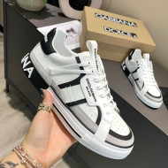 Dolce&Gabbana Men's Silky Calfskin Sneakers White/Black 05 2021