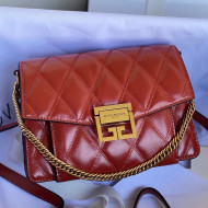 Givenchy Quilted lambskin Small GV3 Crossbody Bag Red 02 2021