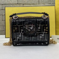 Fendi Kan I F Small Flap Bag Black/Transparent 2019