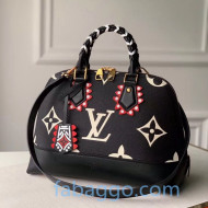 Louis Vuitton LV Crafty Neo Alma PM Top Handle Bag in Monogram Leather M44832 Black 2020