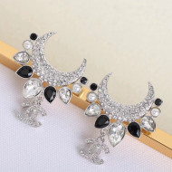 Chanel Crystal Moon Earrings 2021 05
