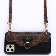 Louis Vuitton Monogram Canvas iPhone Clutch/Crossbody Bag Black 04 2020