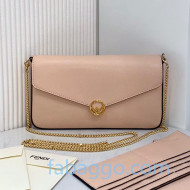 Fendi Leather Wallet on Chain WOC with Pouches/Mini Bag Pink 2020