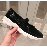 Chanel Lace-up Mary Jane Flat Shoe G34464 Black 2019