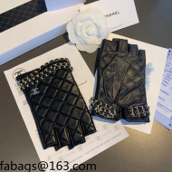 Chanel Lambskin Gloves Black 2021 102912