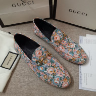 Gucci Liberty London Floral Loafers Pink 2020