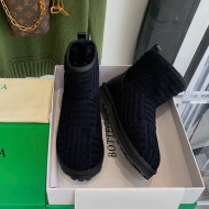Bottega Veneta Sponge Ankle Boots Black 2021 112213