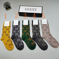 Gucci GG Cotton Sequins Socks 5 Colors 2021