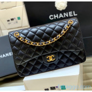 Chanel Quilted Lambskin Large Classic Flap Bag A58600 Original Quality Black/Gold 2021