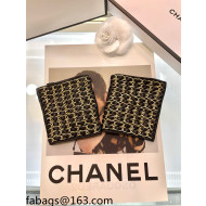 Chanel Lambskin Chain Gloves Black 2021 102922