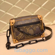 Louis Vuitton Men's Amazone Mini Soft Trunk Messenger Bag in Giant Damier Ebene Canvas N40388 2020