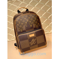 Louis Vuitton Men's Amazone Campus Backpack Bag in Giant Damier Ebene Canvas N40380 2020
