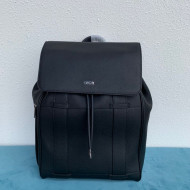 Dior Men's Backpack in Black Grained Calfskin 2020