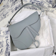 Dior Saddle Bag in Light Grey Ultramatte Calfskin 2020