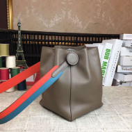 Hermes Original Swift Leather Licol Bucket Bag Etoupe 2018