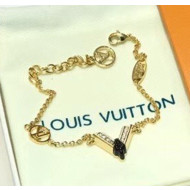 Louis Vuitton Black V Bracelet 02 2020