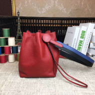 Hermes Original Swift Leather Licol Bucket Bag Red 2018