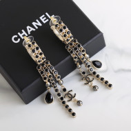 Chanel Tassel Earrings Black 2021 62