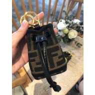 Fendi Mon Tresor FF Bucket Bag Charm Black 2019