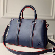 Louis Vuitton Soufflot BB Epi Leather Top Handle Bag M55613 Navy Blue 2020