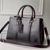 Louis Vuitton Soufflot BB Epi Leather Top Handle Bag M55613 Black 2020