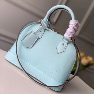Louis Vuitton Alma BB Epi Leather Top Handle Bag M56206 Seaside Blue 2020