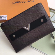 Louis Vuitton Metallic Epi Leather Edgy Pochette Essential V M62092 2017