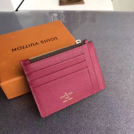 Louis Vuitton Monogram Canvas and Leather Card Holer Fuchsia