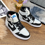 Nike Air Jordan Crystal Allover High-top Sneakers White/Black 2020 (For Women and Men)