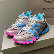 Balenciaga Track 3.0 Tess Trainer Sneakers Pink/Blue/Grey 2020 (For Women and Men)