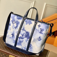 Louis Vuitton New Tote GM Bag in Monogram Watercolor Blue Canvas M45755 2021
