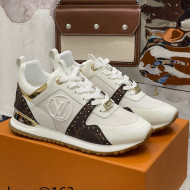 Louis Vuitton Run Away Stud Monogram Sneakers White 2021 112460