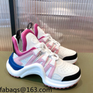 Louis Vuitton LV Archlight Leather Sneakers White/Pink 2021 112464