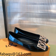 Louis Vuitton Patent Leather LV Buckle Flat Ballerinas Black 2021 112471