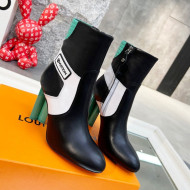 Louis Vuitton Silhouette Leather Ankle Boots Green 2021 112488