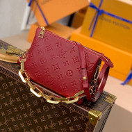 Louis Vuitton Coussin BB in Monogram Puffy Lambskin M59598 Red 2021 