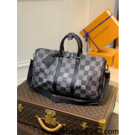 Louis Vuitton Keepall Bandoulière 45 Travel Bag N80404 Grey 2022