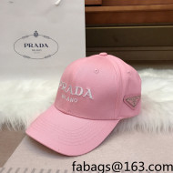 Prada Canvas Baseball Hat Pink 2022 111