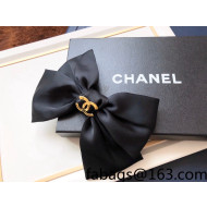 Chanel Silk Headband Black 2022 100