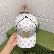 Louis Vuitton Baseball Hat White 2022 0310140