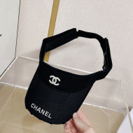 Chanel Canvas Visor Hat Black 2022 0401106