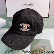 Chanel CC Canvas Hat Black 2022 0401119