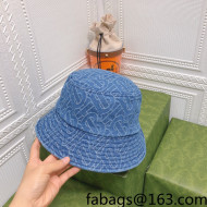 Burberry Denim Bucket Hat Light Blue 2022 040189