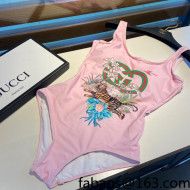 Gucci Tiger Swimwear Pink 2022 24