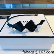 Chanel Bow Headband Black 2022 031078