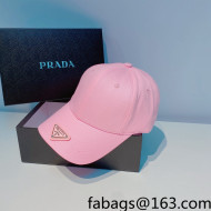 Prada Canvas Baseball Hat Pink 2022 033116