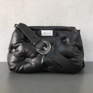 Maison Margiela Large Glam Slam Quilted Lambskin Clutch Shoulder Bag Black 2019