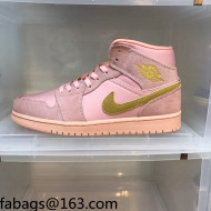 Nike Air Jordan AJ1 Mid-top Sneakers Pink 2021 112371