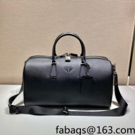 Prada Saffiano Leather Travel Bag 2VC018 Black 2021 
