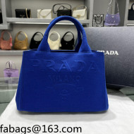 Prada Maxi Logo Canvas Top Handle bag Blue 2022